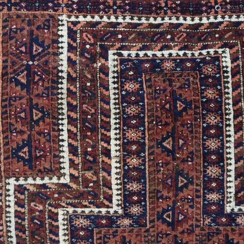 A Baluch prayer rug, 136 by 83cm