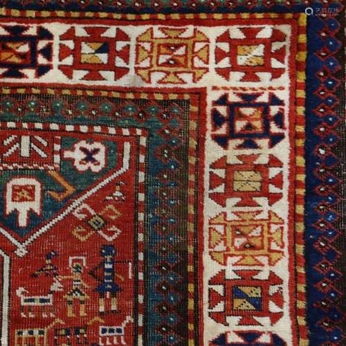 A Caucasian Kazak rug, 234 by 160cm