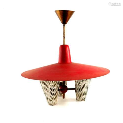 A Mid Century Modernist pendant light, c