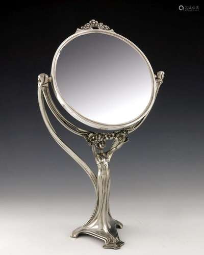 WMF, a Jugendstil silver plated figural