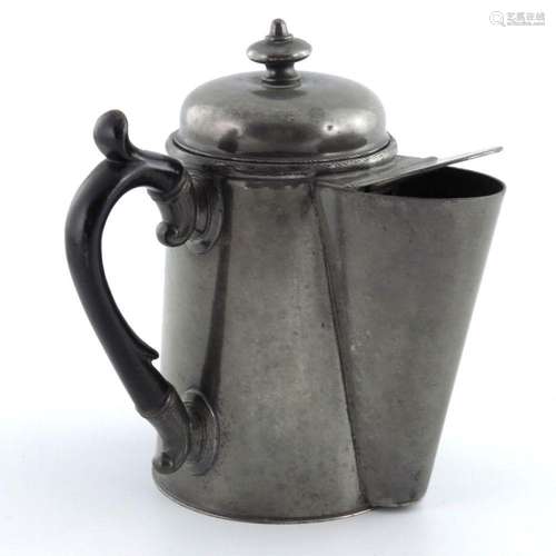 A pewter shaving mug, 19th Century