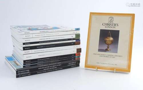 A large collection of auction catalogues