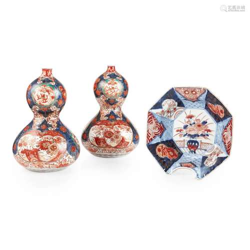 (A PRIVATE SCOTTISH COLLECTION) GROUP OF THREE IMARI