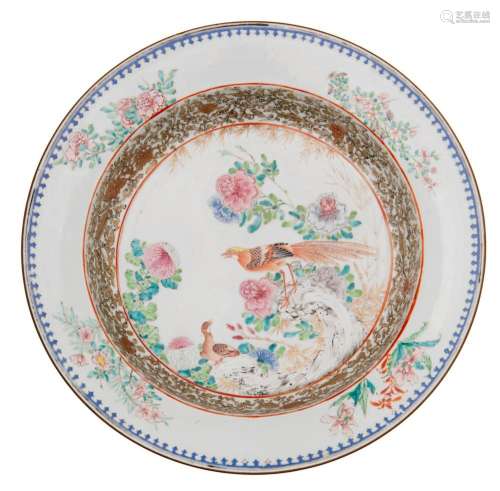 A Chinese famille rose 'Pheasant' charger, Qianlong ...