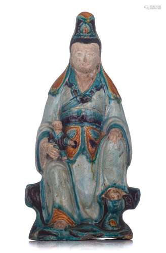 A Chinese Fahua ware figure of a Songzi Guanyin, late Ming p...