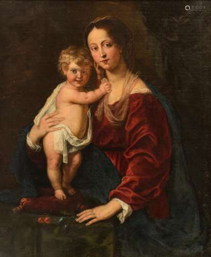 The Holy Mother and Child, oil on canvas, 80 x 97 cm