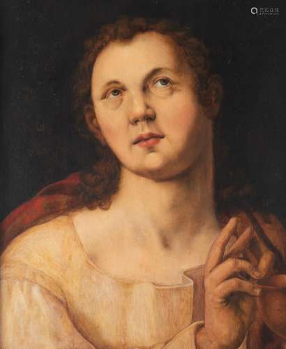 Frans Floris (Attr), Portrait of Saint John the Evangelist, ...