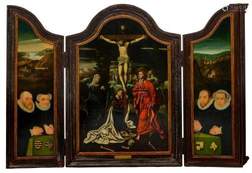 PREMIUM LOT Ambrosius Benson (Attr.), Impressive altar tript...