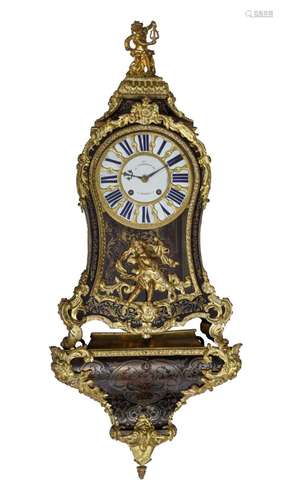 An important French Régence Boulle work cartel clock, marked...