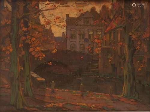 Louis Reckelbus (1864-1958), 'Le pont de Gruuthuse en au...