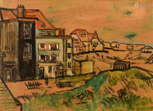 Attributed to Henri Victor Wolvens (1896-1977), houses in th...