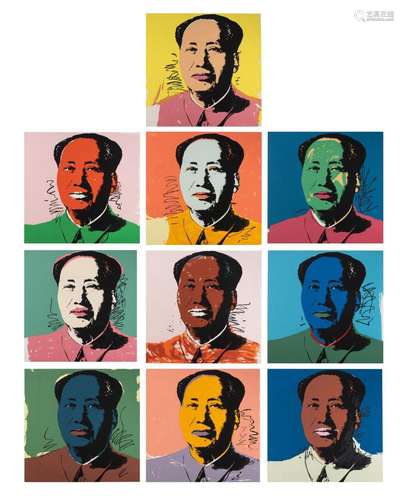 Andy Warhol (1928-1987), a set of 10 'Mao Zedong' si...