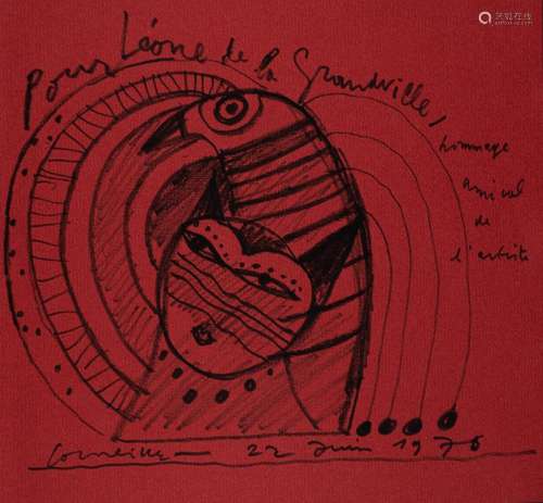 Corneille (1922-2010), 'Hommage animal de l'artiste&...