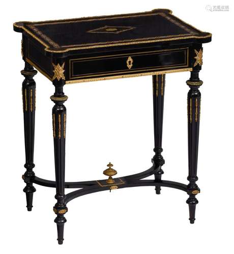 A Neoclassical Napoleon III ladies sewing table, H 73,5 - W ...