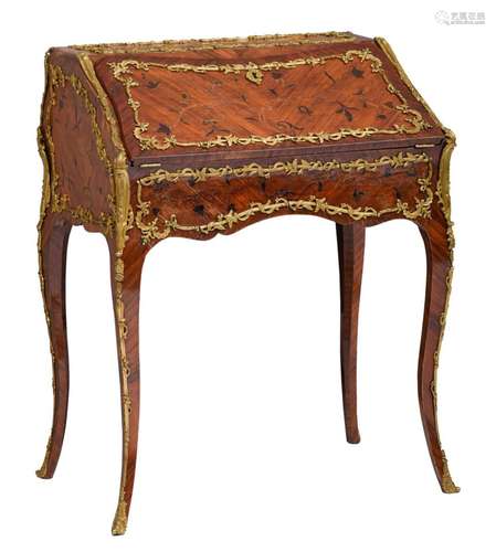 A Louis XV style rosewood 'sécretaire dos d’âne', H ...