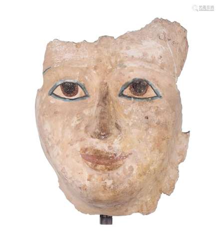 Egyptian funerary mask, Ptolemaic period, ca 350-30 BC (+), ...