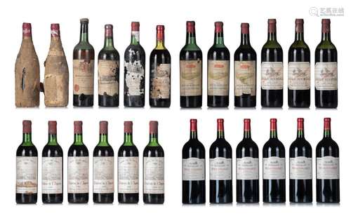 A various wine collection containing 'Chateau Monplaisir...