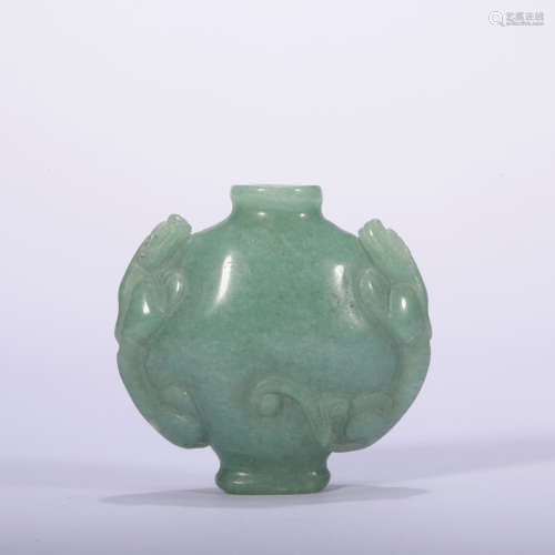 A jade snuff bottle