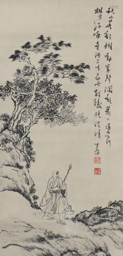 A Pu xinshe's landscape painting
