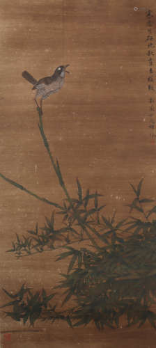 A Yun bing's flowers and birds painting(without frame)
