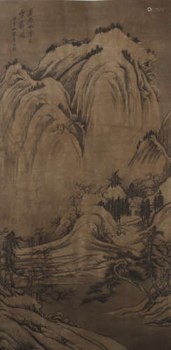 A Wu dahui's landscape painting(without frame)