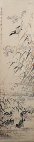 A Wu qingxia's swallow painting