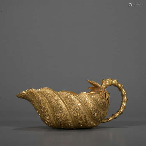 A gilt-bronze cup