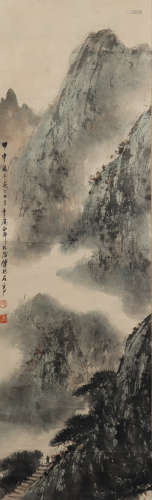 A Fu baoshi's landscape painting