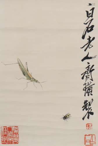 A Qi baishi's insect painting