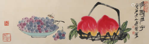 A Qi baishi's fruits painting(without frame)
