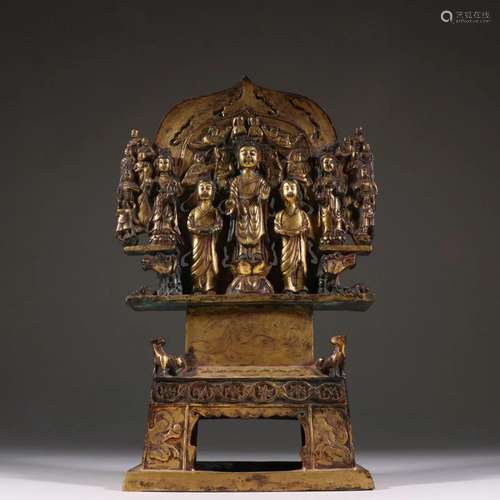 A Gilt Bronze Buddha Statue