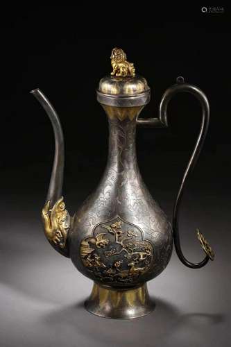 A Gilt Bronze Pot