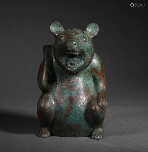 A Bronze Bear Figurine