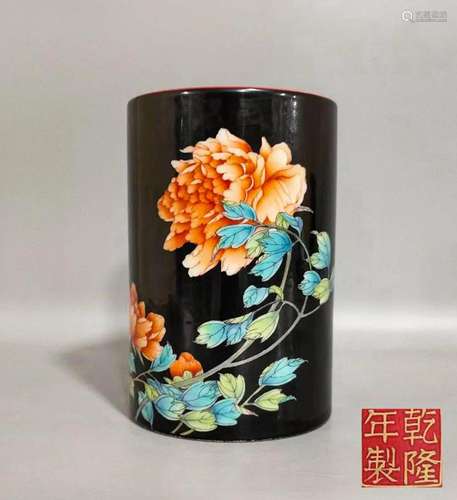 A Porcelain Brushpot