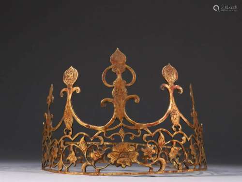 A Gilt Bronze Crown