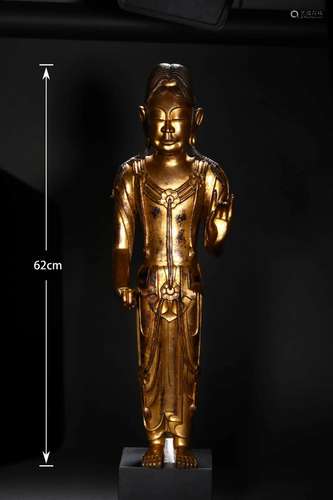 A Gilt Bronze Buddha Statue