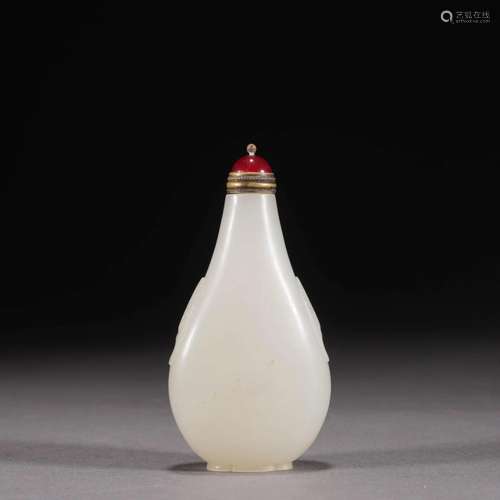 White Jade Snuff Bottle