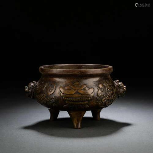 Bronze Tripod Censer