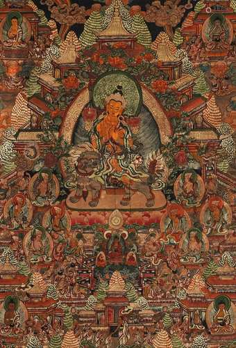 Thangka Of Manjushri