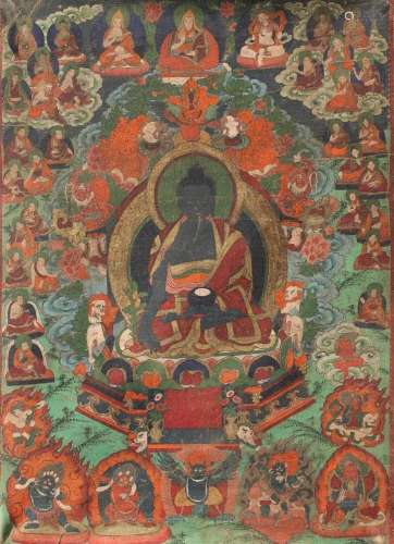 Thangka Of Medicine Buddha