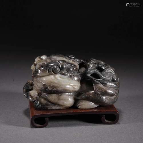 Carved Jade Mythical Beast