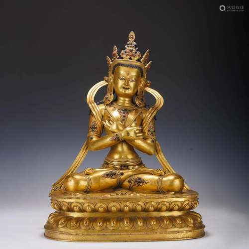 Gilt Bronze Figure Of Vajradhara