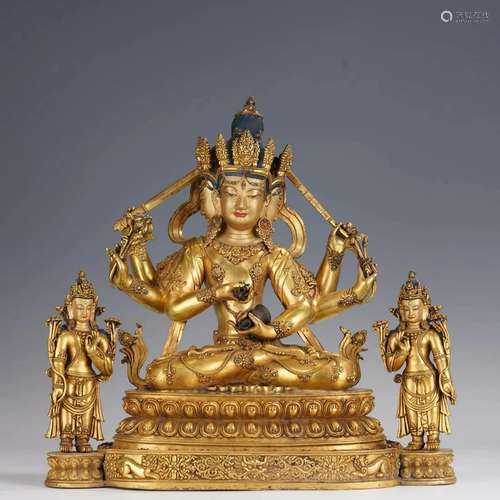 Gilt Bronze Figure Of Buddha