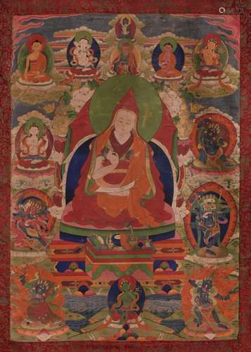 THANGKA PANEL OF GURU