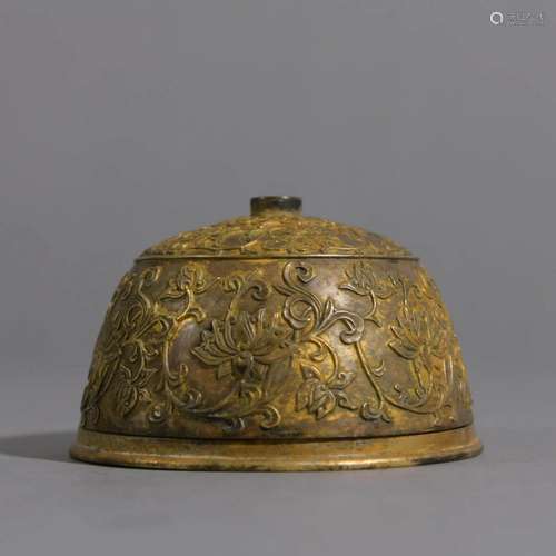 Gilt Bronze Floral Censer