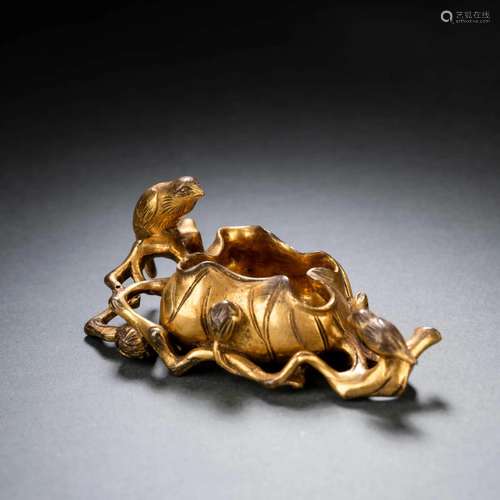 Gilt Bronze Phoenix-Bird Washer