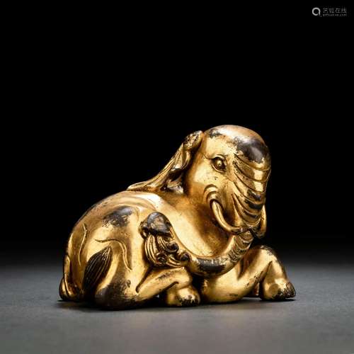 Gilt Bronze Elephant