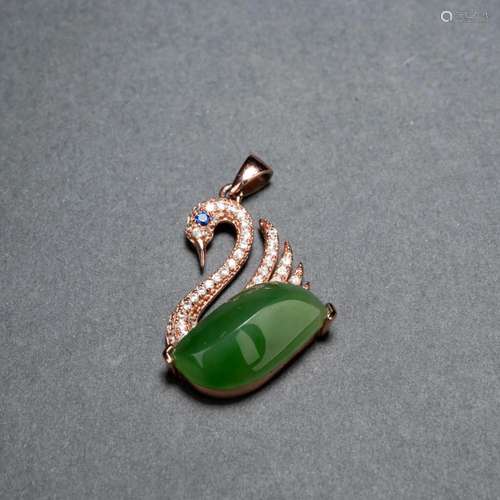 Spinach Green Jade Pendant