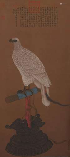 Chinese Eagle Painting Scroll