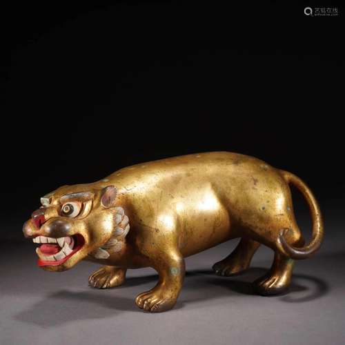 Gilt Bronze Mythical Beast